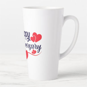 Happy Anniversary Latte Mug