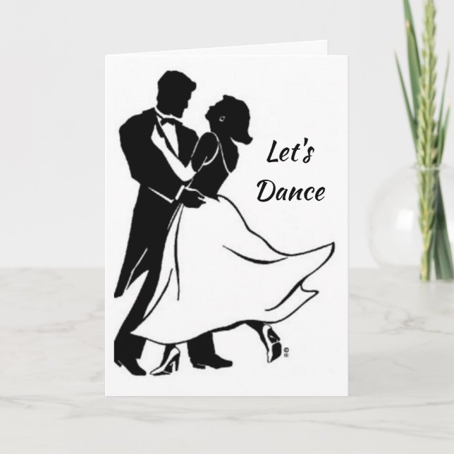 HAPPY "ANNIVERSARY" LET'S **DANCE** CARD (Front)