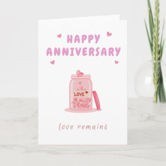 Happy Anniversary Love Jar Card