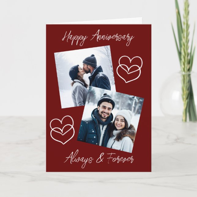Happy Anniversary Love You Babe Personalised  Card (Front)