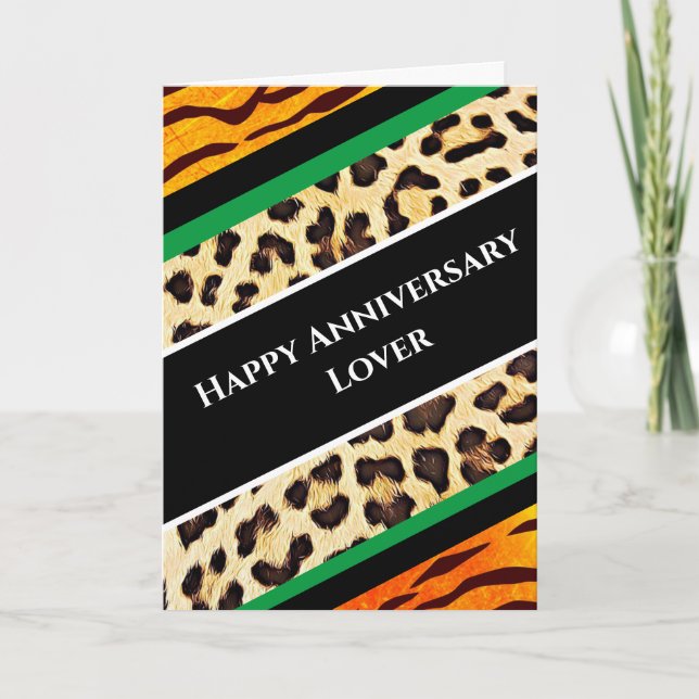 Happy Anniversary Lover Flirty Fun  Card (Front)