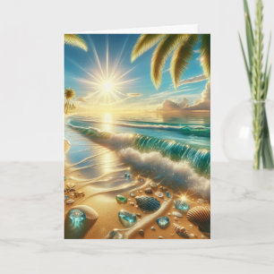 Happy Anniversary Magical Coast Personalised Card