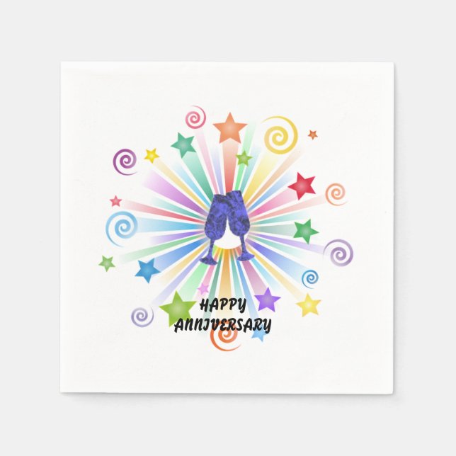 Happy Anniversary Napkin (Front)