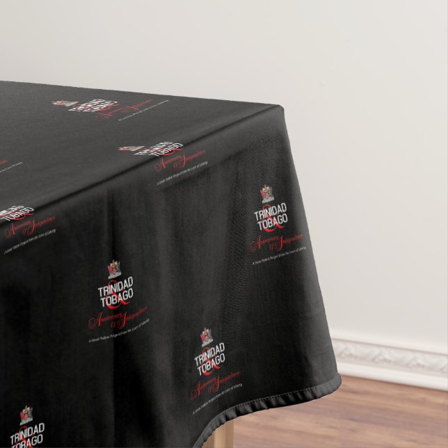 Happy Anniversary of Independence T&T Tablecloth (In Situ)