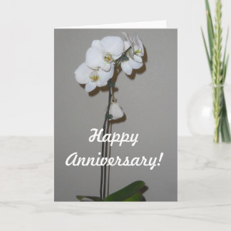 Happy Anniversary Orchid Card