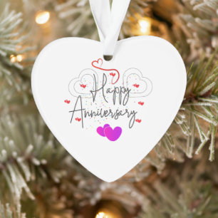 HAPPY ANNIVERSARY ORNAMENT