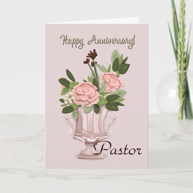 Happy Anniversary Pastor Card (Front)