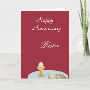 Happy Anniversary "Pastor Card