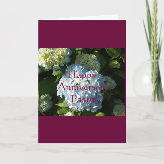 Happy  Anniversary Pastor Card (Front)