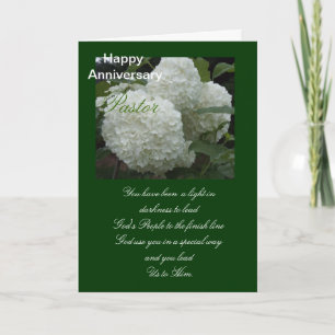 Happy Anniversary Pastor Holiday Card