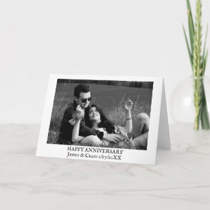 Happy Anniversary, Personalised Photo Card
