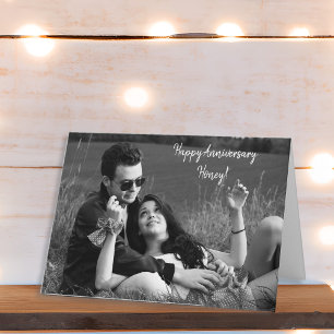 Happy Anniversary, Personalised Photo Card