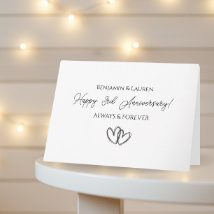 Happy Anniversary   Personalised Photo Card