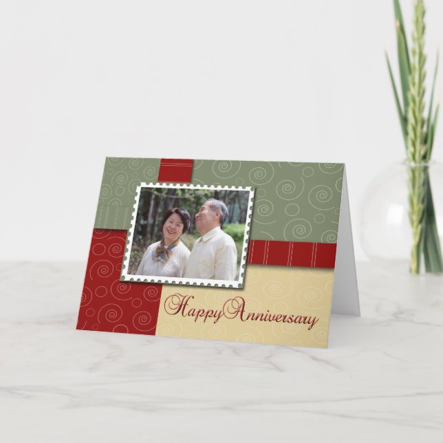 Happy Anniversary - Photo Card Template (Front)