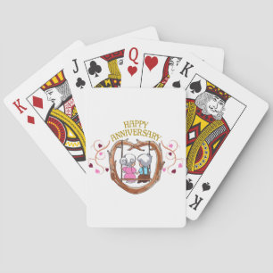 Happy Anniversary Playing Cards