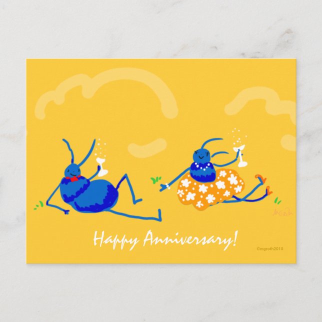 happy anniversary! postcard (Front)