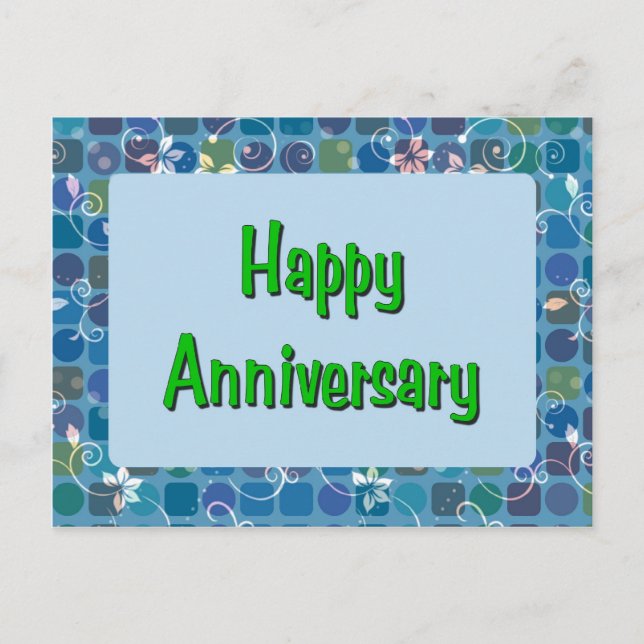 Happy Anniversary Postcard (Front)