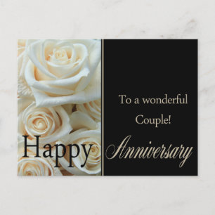 Happy Anniversary roses Postcard