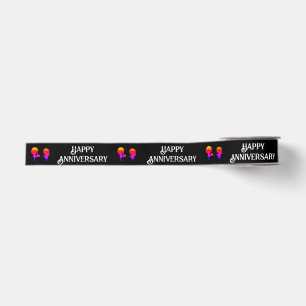 Happy Anniversary Satin Ribbon Grosgrain Ribbon