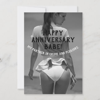 Happy Anniversary Sexy Naughty Customizable Invitation