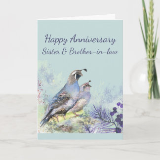 Happy Anniversary Sister & Brother-in-law Card