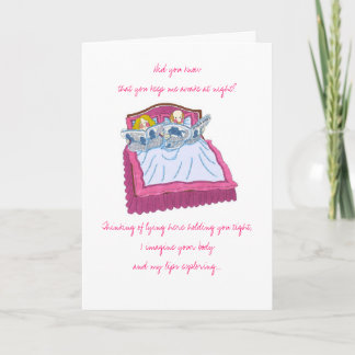 Happy Anniversary..snoring Card