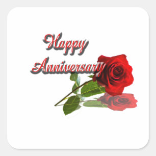 Happy Anniversary Square Sticker