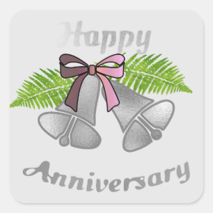 Happy Anniversary : Square Sticker