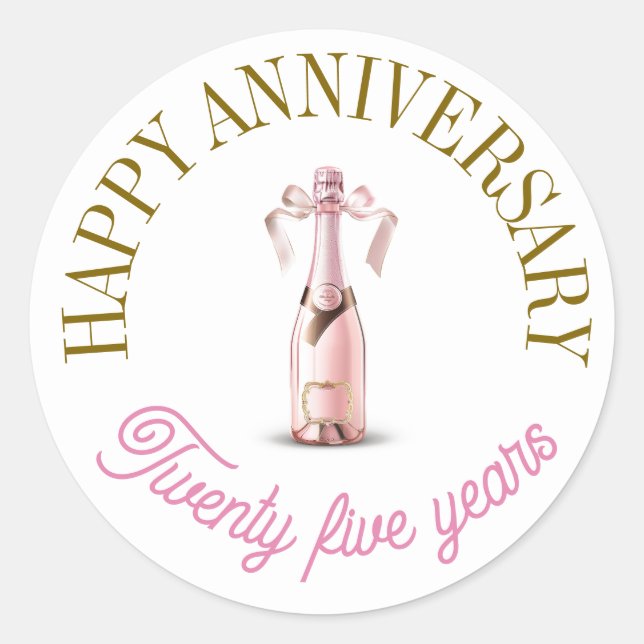 Happy anniversary stickers (Front)