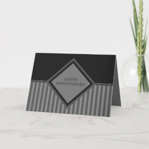 happy anniversary stripes card