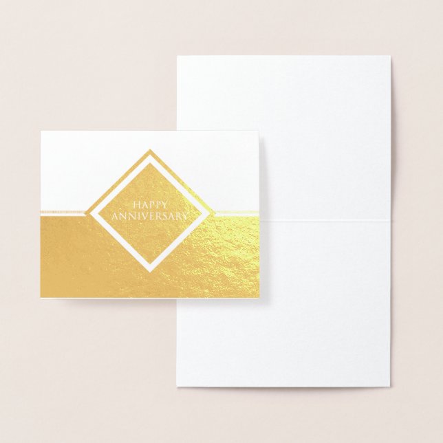 Happy Anniversary Stripes Foil Card (Display)