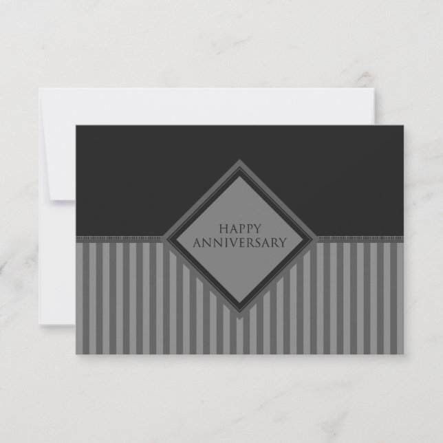 happy anniversary stripes invitation (Front)