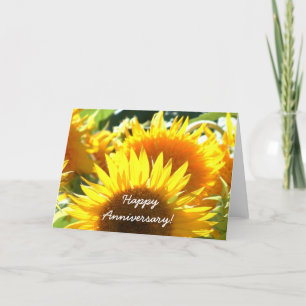 Happy Anniversary Sunflower Greeting card