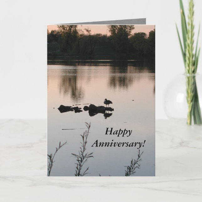 Happy Anniversary Sunset Card by Janz (Front)