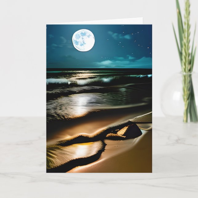 Happy Anniversary Sweetheart Beautiful Ocean Card (Front)