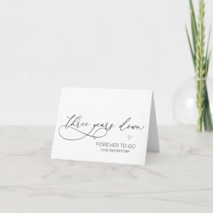 Happy Anniversary Third Wedding Anniversary 3rd Card