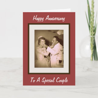 Happy Anniversary To A Special Couple Card