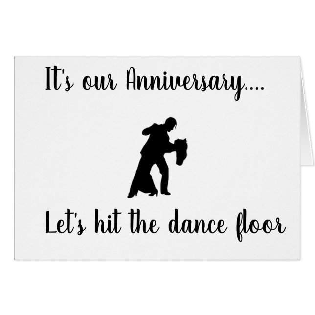 HAPPY ANNIVERSARY TO MY *FAVORITE DANCE PARTNER* (Front Horizontal)
