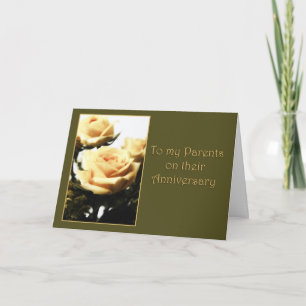 Happy Anniversary to Parents Card