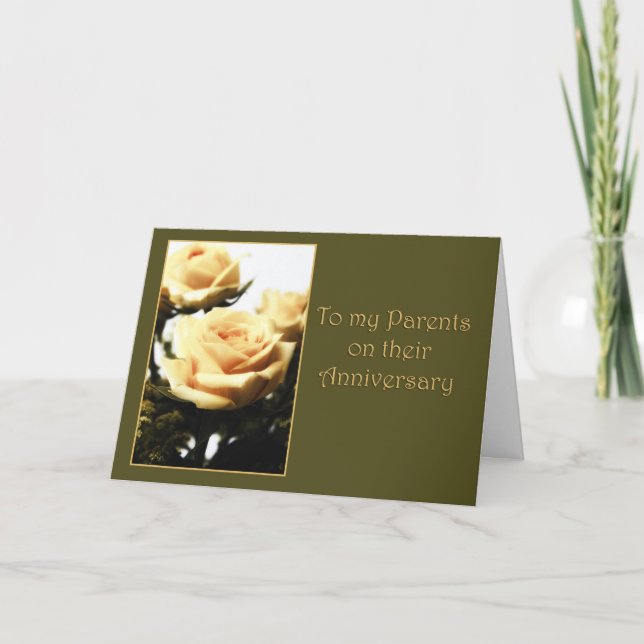 Happy Anniversary to Parents Card (Front)