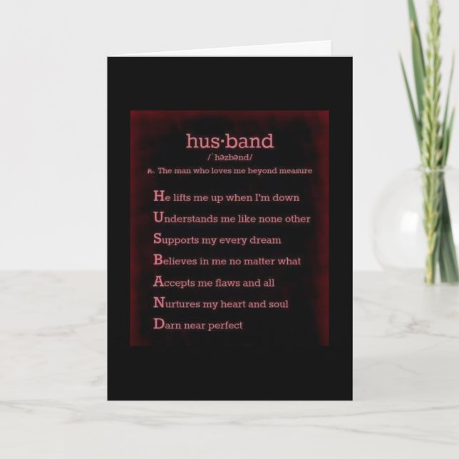 ***HAPPY ANNIVERSARY** TO THE BEST HUSBAND EVER CARD (Front)