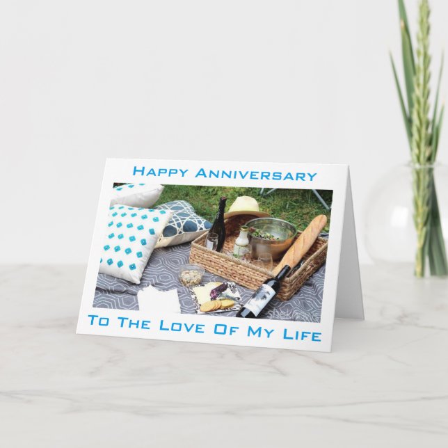 **HAPPY ANNIVERSARY** TO THE "LOVE OF MY LIFE" CARD (Front)
