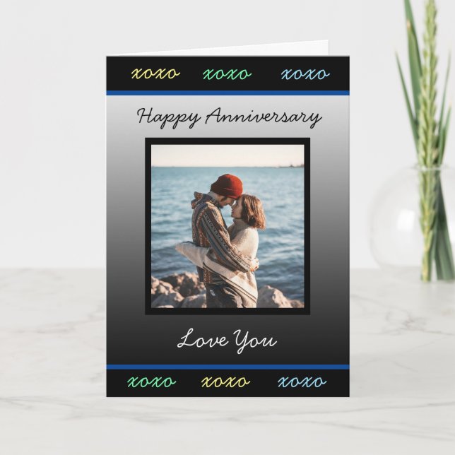 Happy Anniversary to you Add Your Photo  Card (Front)