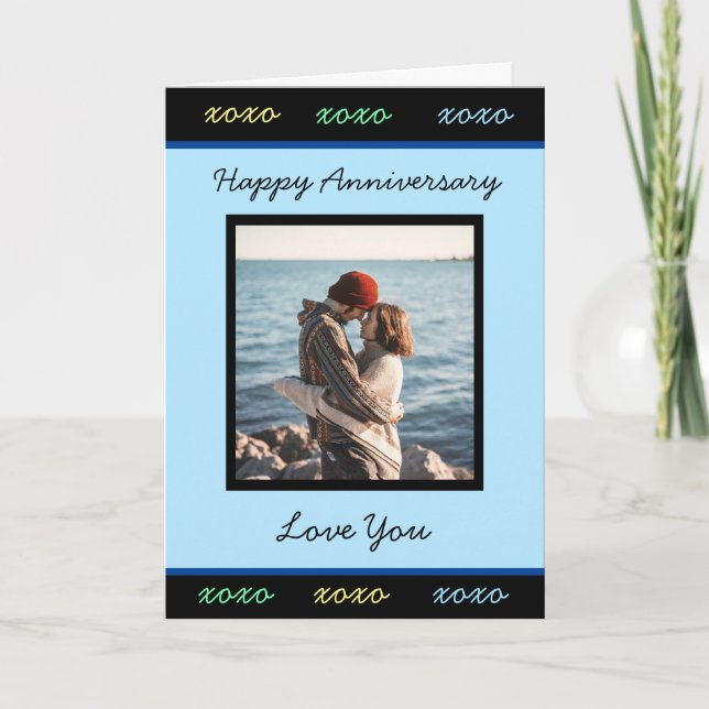 Happy Anniversary to you Add Your Photo  Card (Front)