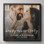 Happy Anniversary Wedding Gift Peel And Stick Photo Tile<br><div class="desc">Happy Anniversary Wedding Gift Photo Tiles</div>