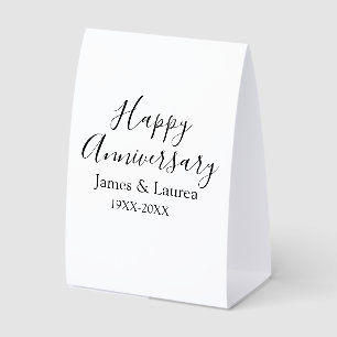 Happy anniversary wedding name date year simple mi