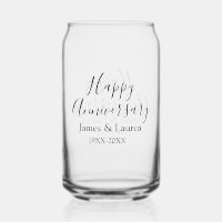 Happy anniversary wedding name date year simple mi