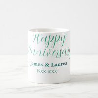 Happy anniversary wedding name date year simple mi