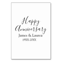 Happy anniversary wedding name date year simple mi