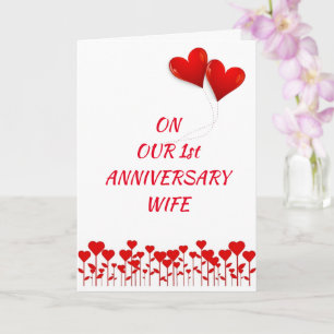 **HAPPY ANNIVERSARY WIFE** CELEBRATE "US" CARD